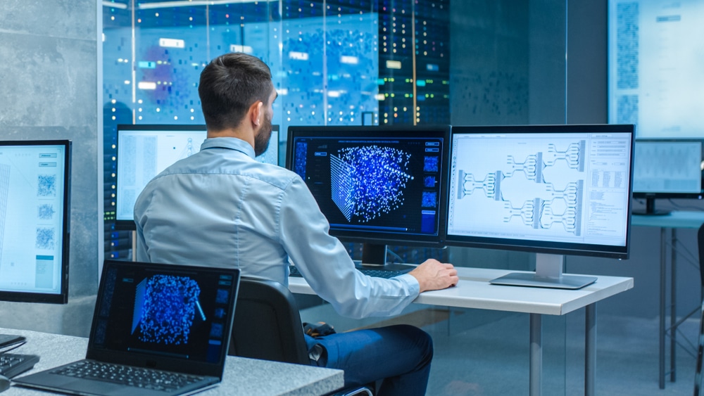 ai and deep learning beautiful,male,computer,engineer,and,scientists,create,neural,network,at