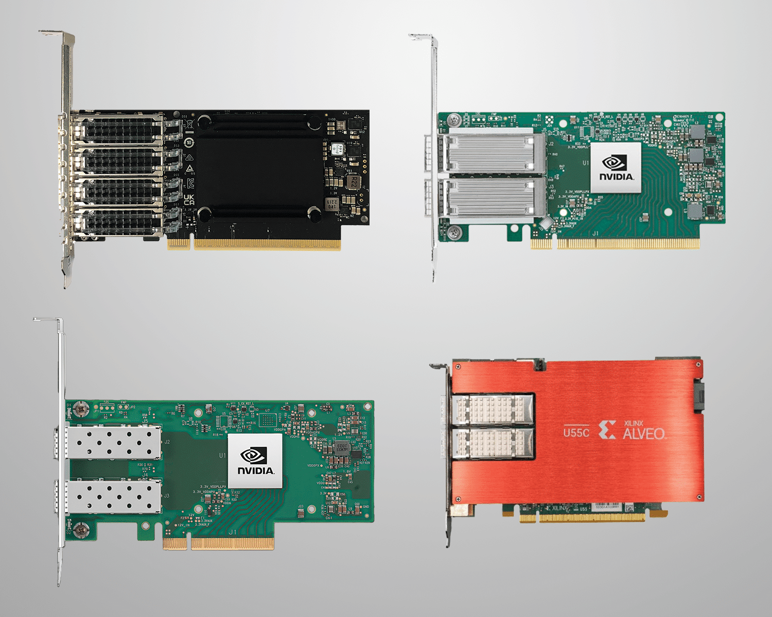 Emergent GigE camera systems are compatible with third-party network interface cards from Mellanox (NVIDIA), Broadcom and AMD.