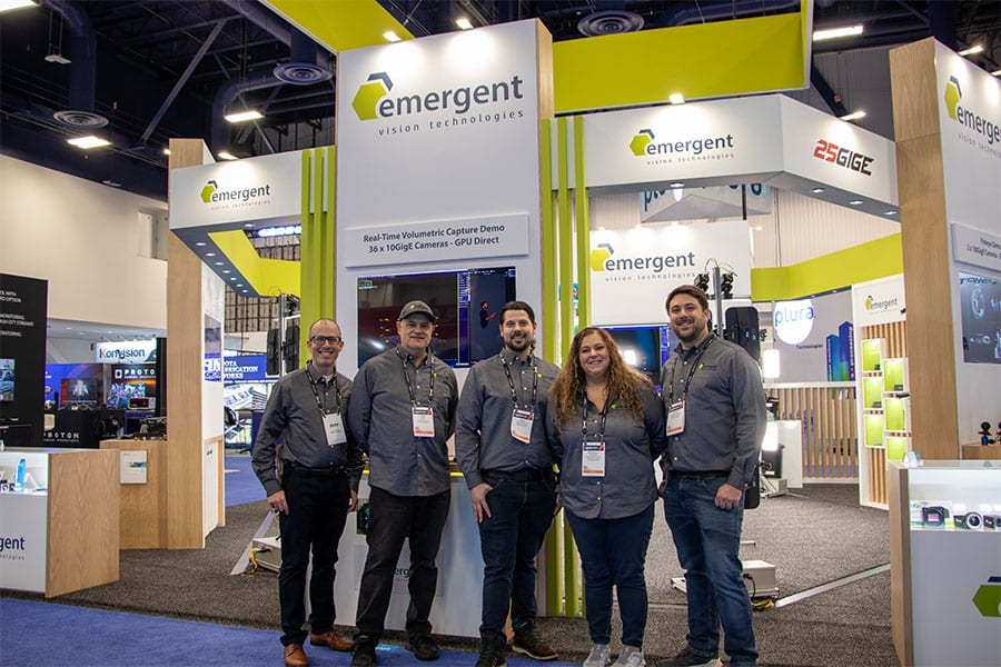 Emergent Vision Technologies team attending NAB 2025 in Las Vegas.