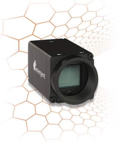 10GigE Cameras in the EROS Series. EROS is a 10GigE industrial camera with 29 x 29mm dimensions and power consumption of 3W SFP+ / 4W RJ45 without PoE / 4.8W RJ45 PoE.