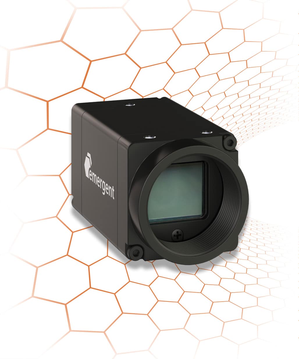 10GigE Cameras in the EROS Series. EROS is a 10GigE industrial camera with 29 x 29mm dimensions and power consumption of 3W SFP+ / 4W RJ45 without PoE / 4.8W RJ45 PoE.