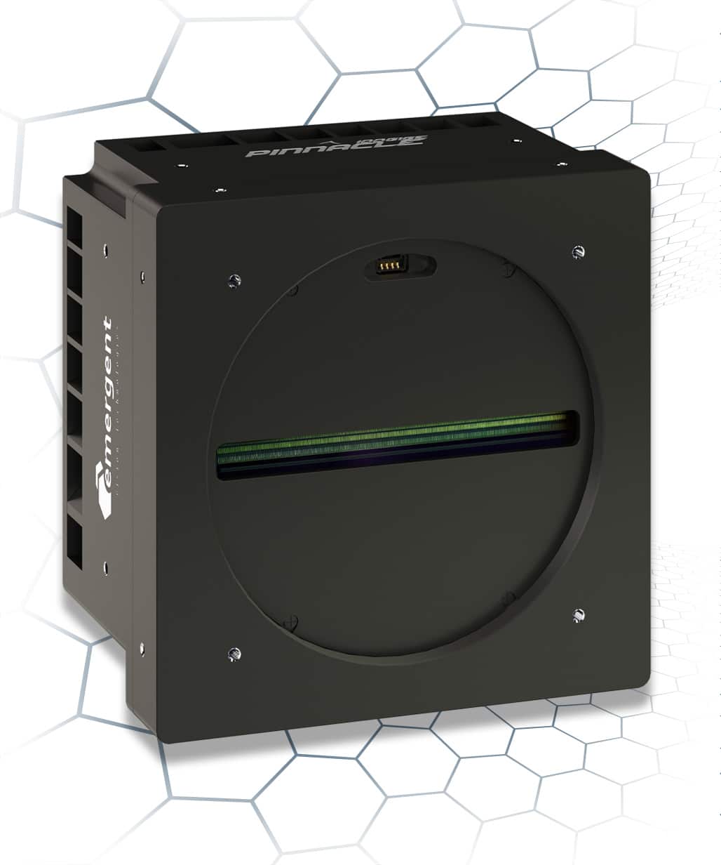 PINNACLE 100GigE Industrial Line Scan Cameras are the fastest available, with peak scanning rates of 1,000KHz and resolution up to 16K.