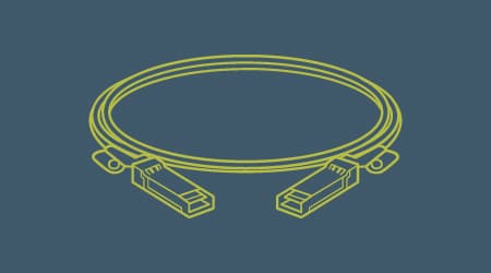 Interface cables for 10 / 25 / 100 GigE Camera Systems using SFP+, QSFP28, SFP, RJ45 cables to connect to cameras and computers.