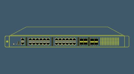 Emergent provides network switches as part of its complete GigE camera systems, supporting interfaces such as RJ45, SFP28, QSFP, SFP+ and 10, 25 and 100GigE networks.