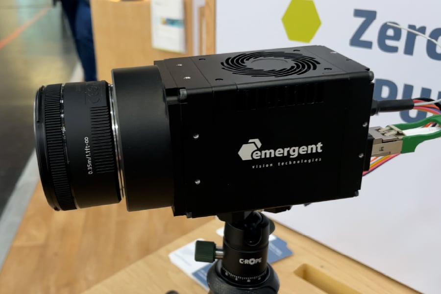 The ZENITH 100GigE camera model HZ-10000-G, which provides 10MP resolution at 1,000fps.