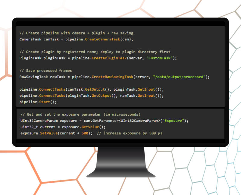 eSDK Pro Vision-Software Development Kit SDK for programming multi-camera vision systems.