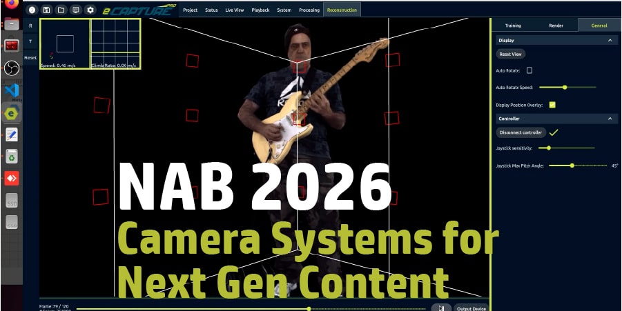At NAB 2026, Emergent will reveal new Sony sensor-based high resolution / high framerate cameras, eSDK Pro software development kit, next-gen 4DGS systems and more.